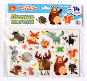 Магниты "Лесные жители". Серия Магнитные истории (европодвес, 4х20шт) арт.04009