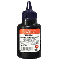 Краска штемпельная " KWELT " черная 45мл