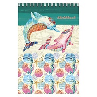 Скетчбук " Проф-Пресс " А5 спираль  50л Морские обитатели, без линовки, обложка - целлюлозный картон