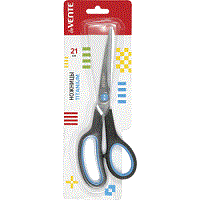 Ножницы " deVente " Titanium 21см металлические, пластиковые ручки с резиновыми вставками, черные с 