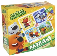 МиМиМишки. Пазл.Набор.4в1.9-16-25-36Эл.Фантазеры. +магнит.03516