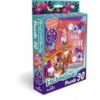 Энчантималс.Пазл.90Эл. +магнитик.Peace and Love.03548