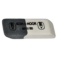 Ластик " Koh-i-Noor " Sunpearl серо-белый, 56*14*8мм, каучук