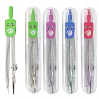 ЦИРКУЛЬ, ГЛОБУС, 125ММ, МЕТАЛЛИЧЕСКИЙ, АССОРТИ, ПЛАСТИКОВЫЙ ФУТЛЯР