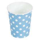 Стаканы голубые, Точки, 180мл 6шт №6014592