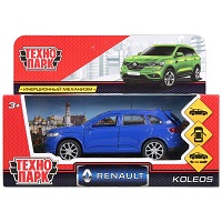 Машина металл RENAULT KOLEOS, длина 12см, открыв. двери, инерц, синий, в кор. Технопарк в кор.2*36шт