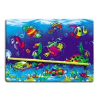 Деревянная пазл-рамка Рыбалка магнитная. 29.5х21.5 ЛОВИСЬ РЫБКА! (Арт. П-9683)