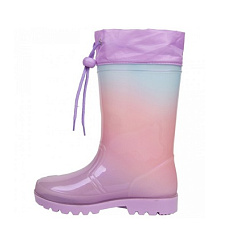 T-10583-F Резиновые Сапоги 23-27 р.р C-Фиолетовый(6 пар) (Размер 25)