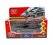 345534 Машина металл FORD FOCUS TURNIER длина 12 см, двер, баг, инерц, черный, кор. Технопарк в кор.