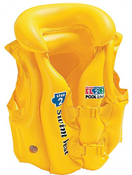 18602   Жилет надув. Делюкс Школа Плавания, 50х47 см, 3-6 лет в кор. (боится холода) в кор.24шт