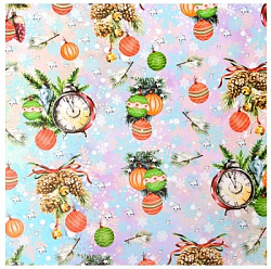 Бумага упаковочная глянцевая "Новогодний подарок", 70 х 100 см