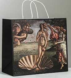Пакет подарочный крафтовый «Рождение Венеры», 32 × 28 × 15 см   5133571