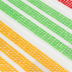 Клеевые декор. кристаллы  АСС.ЖЕМЧУГ  36*8,5cм арт.5541 (1/12/1200шт)