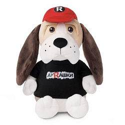 Мягкие Игрушки Мягкая Игрушка ДуRашки,  Бассет-Хаунд В Бейсболке, 23 см, в Коробке