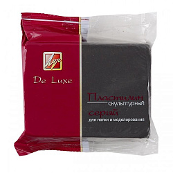 Пластилин " Луч " скульптурный 300г серый, твердый, не прилипает к рукам, не красится, держит форму,