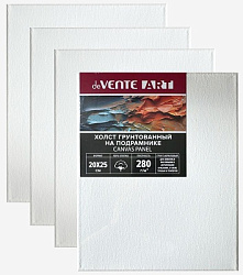 Холст " deVente " Art 20*25см белый, на подрамнике, хлопок, мелкое зерно, грунтованный