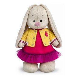 StM-694 Игрушка Зайка Ми в бомбере и платье с оборкой (большой)