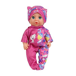 Пупс озвуч Шаинский музыка 20см, пьет, писает, закр. глазки, 3акс КАРАПУЗ в кор.24шт