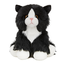 Мягкие Игрушки Мягкая Игрушка MAXITOYS, Черно-Белый Котик, 20 см