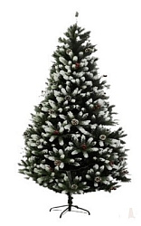 Ель G ПВХ+литые кончики со снегом +ягоды+шишки 1,2 метра