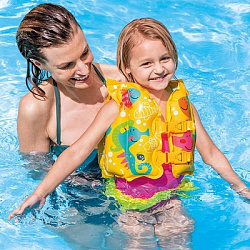 ЖИЛЕТ 3-5ЛЕТ ЦВЕТНОЙ МОРСКИЕ ЖИВОТНЫЕ ВН:59661