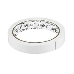 Скотч " KWELT " 19мм*10м двухсторонний, полипропилен, белый
