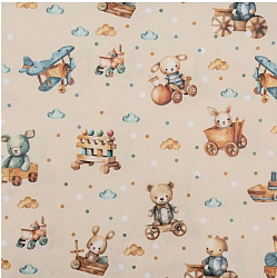 Бумага упаковочная глянцевая "Детские игрушки", 100 х 70 см 10359422