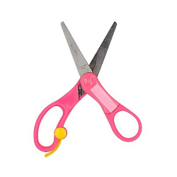 Ножницы " Bruno Visconti " Springcut 13,5см пластиковые, с окошком для подписи и возвратным механизм