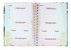 Ежедневник А6, 48л, БЕЗМЯТЕЖНОСТЬ (48-1554) 7БЦ,мат.лам, выб.лак, бл. офсет80г полноцв., 105х144