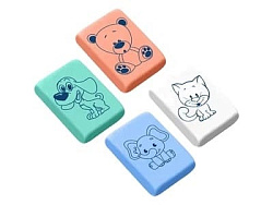 Ластик " deVente " Zoo 32*23*7мм прямоугольный, индивидуальная маркировка