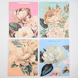 Пакет НЕЖНЫЙ 26*32*10см глиттер 3D апплик. арт.WB1009M (1/12/480шт)