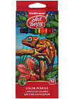 Карандаши " Artberry " 12цв трехгранные, деревянные, картонная упаковка, европодвес