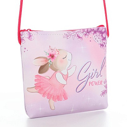 Сумка детская через плечо "Зайка-балерина", 13х13х2 см   10218064