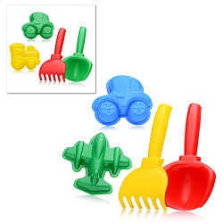 Песочный набор "Путешественник" (2 формочки, совок, грабли)