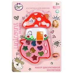 Косметика ДЛЯ ДЕВОЧЕК набор косметики: тени для век с блестками, аппликатор МИЛАЯ ЛЕДИ в кор.2*96шт
