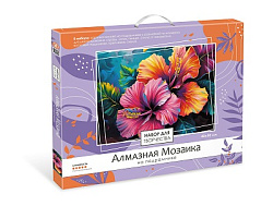 Алмазная мозаика на подрамнике 40*50 см (полная выкладка). Два цветка. Арт. 09192