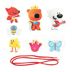 Шнуровка-бусы 17*13см Ми-ми-мишки пакет Буратино в кор.80шт