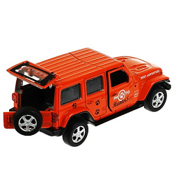 340973 Машина металл JEEP WRANGLER SAHARA САФАРИ 12 см, двери, багаж, инерц, кор. Технопарк в кор.2*