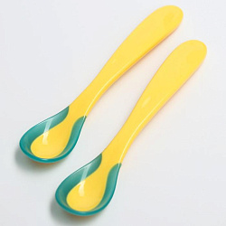 Набор детских термочувствительных ложек для кормления, от 5 мес., 2 шт., цвета МИКС 2845101         