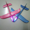 Самолетик пенопласт светящийся 1516
