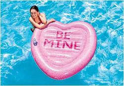 МАТРАС НАДУВНОЙ ДЛЯ ПЛАВАНИЯ 145Х142СМ ПЛОТ КАРАМЕЛЬНОЕ СЕРДЦЕ ВН:58789