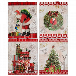 Пакет ВРЕМЯ ПОДАРКОВ  глиттер,3D  30*41,5*12см арт.7832A  (1/12/360шт)