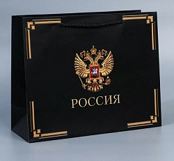 Пакет подарочный «Россия в душе моей», 32 × 26 × 12 см   7887300