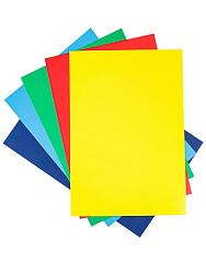 ПАПКА ДЛЯ ДЕТ.ТВОРЧЕСТВА Картон цветной А4 5л. МОГУЧИЕ МАШИНЫ (05-9320) (в папке,5цв.)