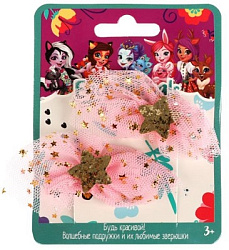 Аксессуары д/девочек ЭНЧАНТИМАЛС заколки с украшениями, 2 шт МИЛАЯ ЛЕДИ уп-10шт в кор.100уп