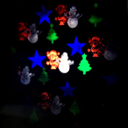 Проектор лазерный уличный фигурный 4 вида рисунка XX-TC-1030