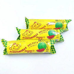 ТДГ Аскорбиновая кислота с сахаром со вкусом арбуз 30г*12*20 шт, 