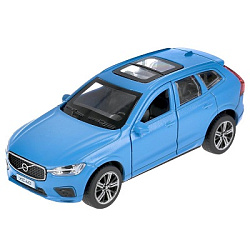 303074 Машина металл VOLVO XC60 R-DESIGN МАТОВЫЙ СИНИЙ 12 см, двери, багаж, в кор. Технопарк в кор.2