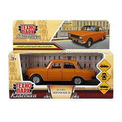 Машина металл ретро-модель,12,5 см, дв, баг, ин, оранжевый, кор. Технопарк в кор.2*36шт