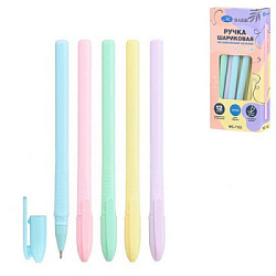 Ручка шариковая " Basir " синяя 0,7мм, толщина письма 0,35мм, чернила на масляной основе, цветной-па